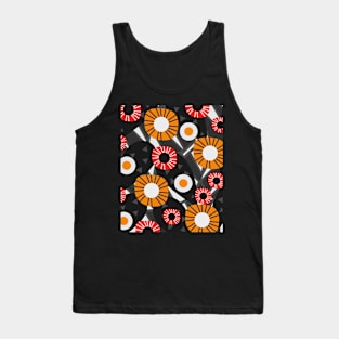 Funky flowers and succulents in the dark Tank Top